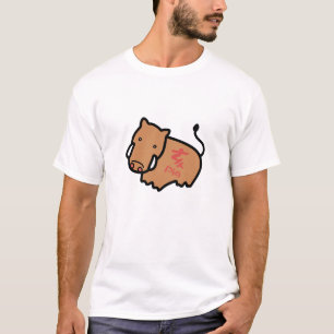 Chinese Zodiac Pig Doodle Art T-Shirt