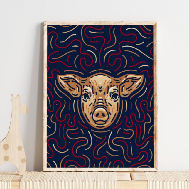 Chinese Zodiac Pig | Zodiac Digital Print (Creator Uploaded)