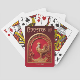Chinese Zodiac Playing Cards - Sign of the ROOSTER