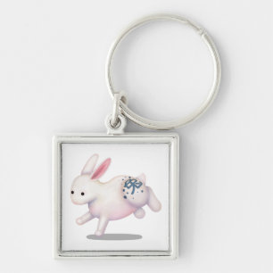 Chinese Zodiac Rabbit Cute Astrology Sign Key Ring