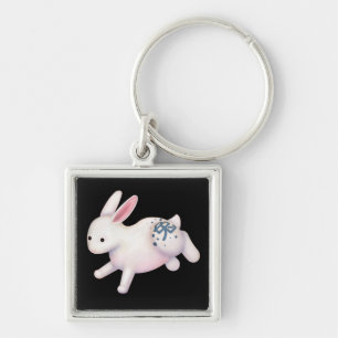 Chinese Zodiac Rabbit Cute Astrology Sign Key Ring