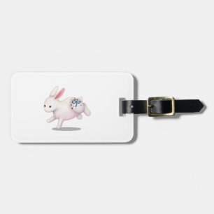 Chinese Zodiac Rabbit Cute Astrology Sign Luggage Tag