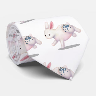 Chinese Zodiac Rabbit Cute Astrology Sign Tie