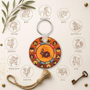 Chinese Zodiac - Rabbit Key Ring