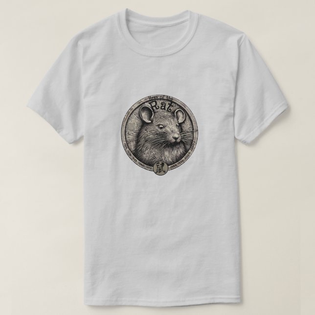 Chinese Zodiac "Rat" T-Shirt (Design Front)