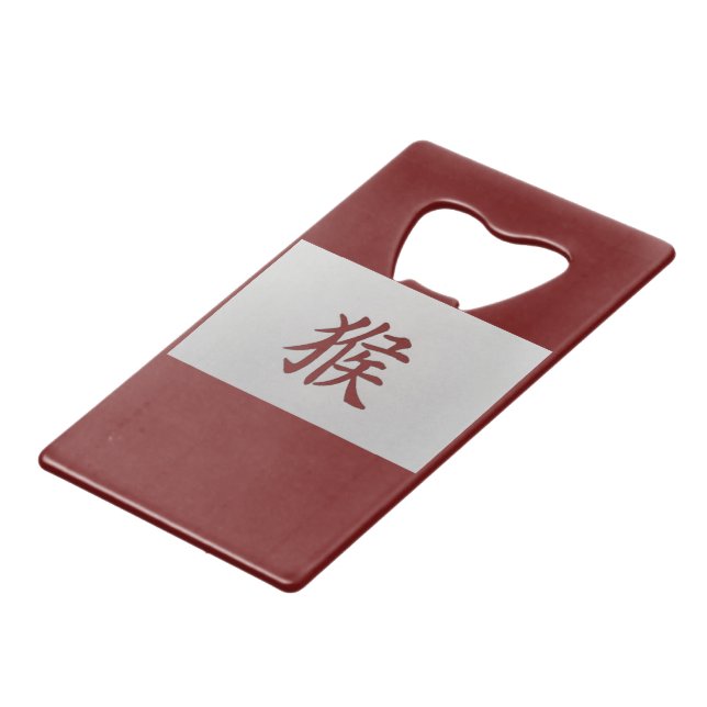 Chinese zodiac sign Monkey red (Front Angled)