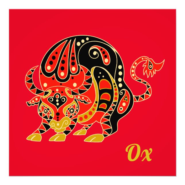 Chinese Zodiac Sign - Ox (Front)
