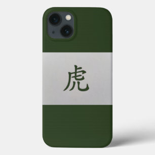 Chinese zodiac sign Tiger green iPhone 13 Case
