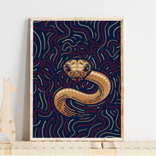 Chinese Zodiac Snake   Zodiac Digital Print