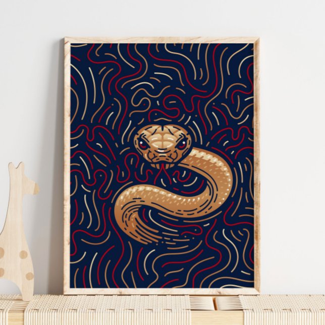 Chinese Zodiac Snake | Zodiac Digital Print (Creator Uploaded)