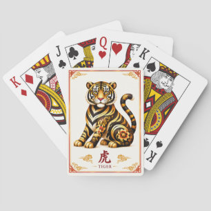 Chinese Zodiac Tiger Playing Cards