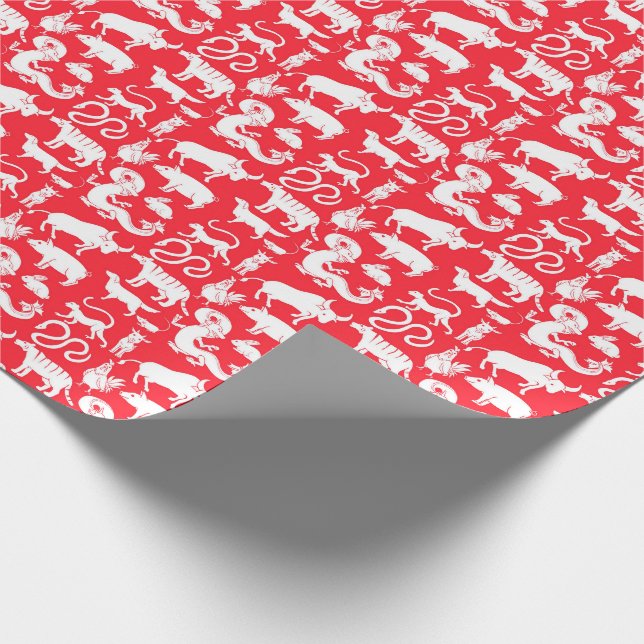 Chinese Zodiac Wrapping Paper (Corner)