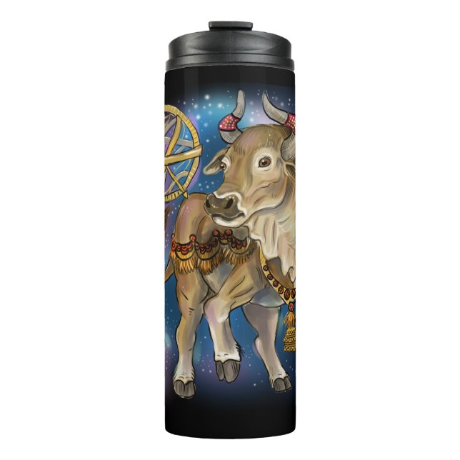Chinese zodiac year of the Ox Thermal Tumbler (Front)