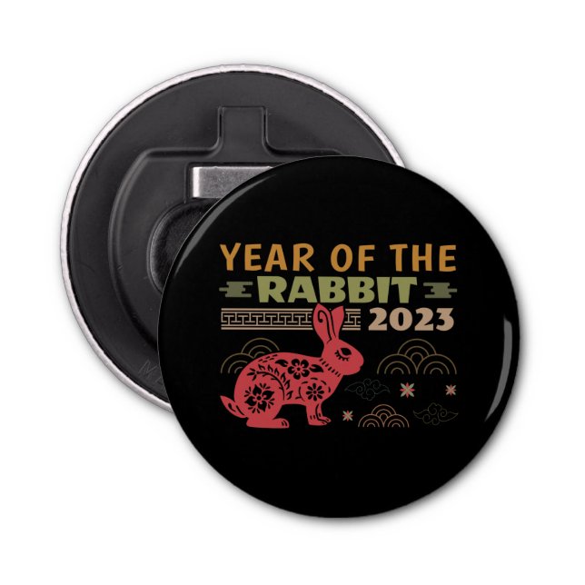 Chinese Zodiac Year of the Rabbit 2023 Bottle Opener (Front)