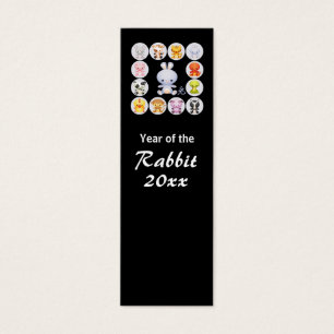 Chinese Zodiac Year of the Rabbit Bookmark