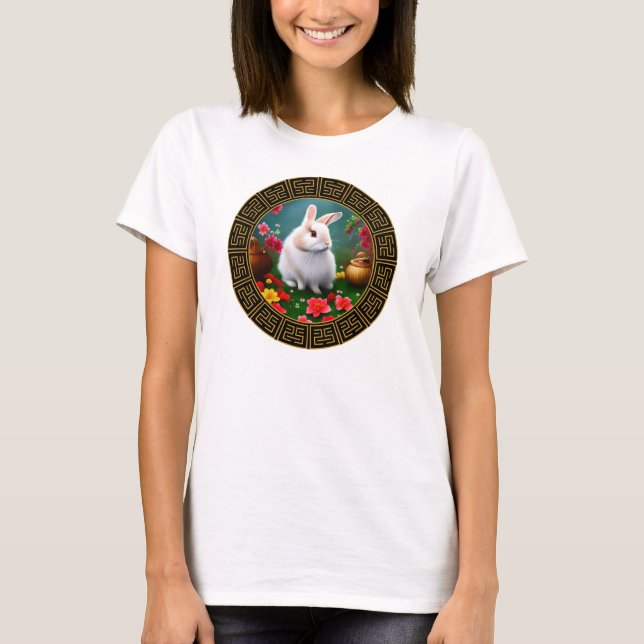 Chinese Zodiac Year Of The Rabbit Woman's T-Shirt (Front)