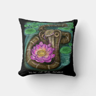 Chinese Zodiac Year of the Snake Cushion