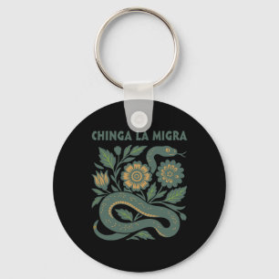 Chinga La Migra Immigration Trump 2025 Key Ring