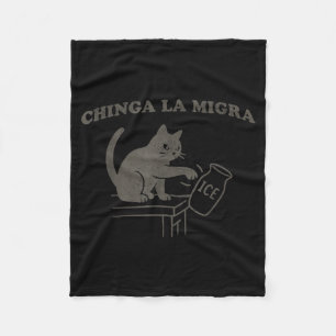 Chinga La Migra Pro Immigration Human Rights Aboli Fleece Blanket