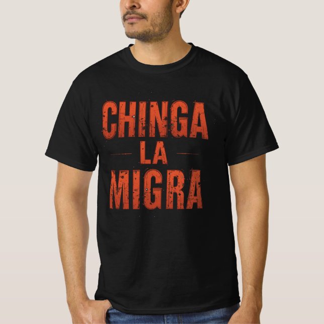 Chinga La Migra Shirt – Bold Protest & Activism (Front)