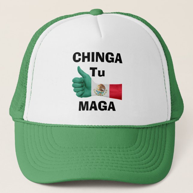 Chinga Tu Maga Trucker Hat (Front)