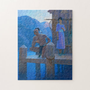 Chingachgook by Newell Convers Wyeth Jigsaw Puzzle