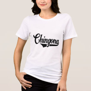 Chingona, Cool Latina, Women Cinco De Mayo Spanish Tri-Blend Shirt