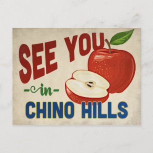 Chino Hills California Apple - Vintage Travel Postcard