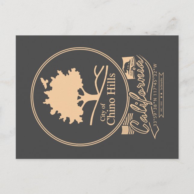 CHINO HILLS SAN BERNARDINO CALIFORNIA POSTCARD (Front)