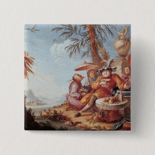 Chinoiserie 15 Cm Square Badge
