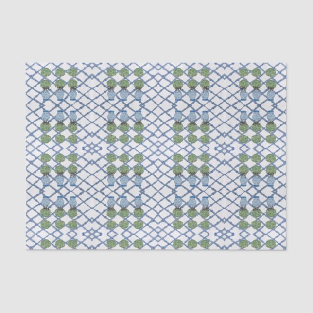 Chinoiserie Bamboo Topiaries Topiary  Tissue Paper (Front)