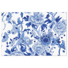 Chinoiserie Bird Floral Blue and White Decoupage