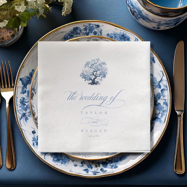 Chinoiserie Blossoming Tree Motif ID1094 Napkin (Creator Uploaded)