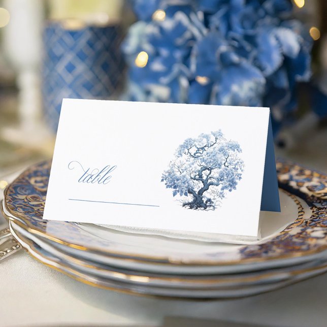 Chinoiserie Blossoming Tree Motif ID1094 Place Card (Creator Uploaded)