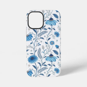 Chinoiserie Blue Echinacea Pattern iPhone 12 Mini Case