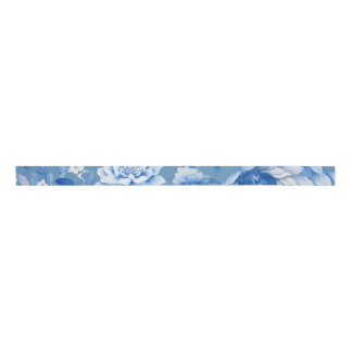 Chinoiserie Blue Ribbon Grosgrain Ribbon