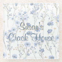 Chinoiserie Blue Toile Peacock Custom Mahjong