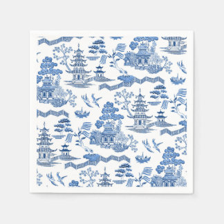 Chinoiserie Blue Willow Napkin
