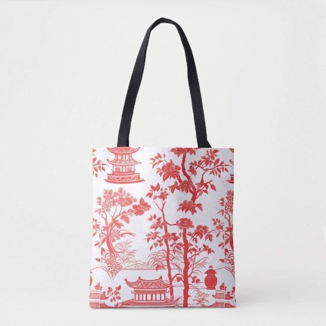 CHINOISERIE BREEZE  TOTE BAG (Front)