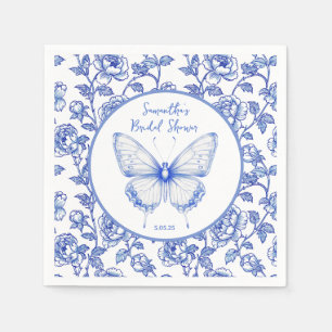 Chinoiserie Butterfly Bridal Shower Napkin