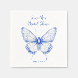Chinoiserie Butterfly Bridal Shower Napkin