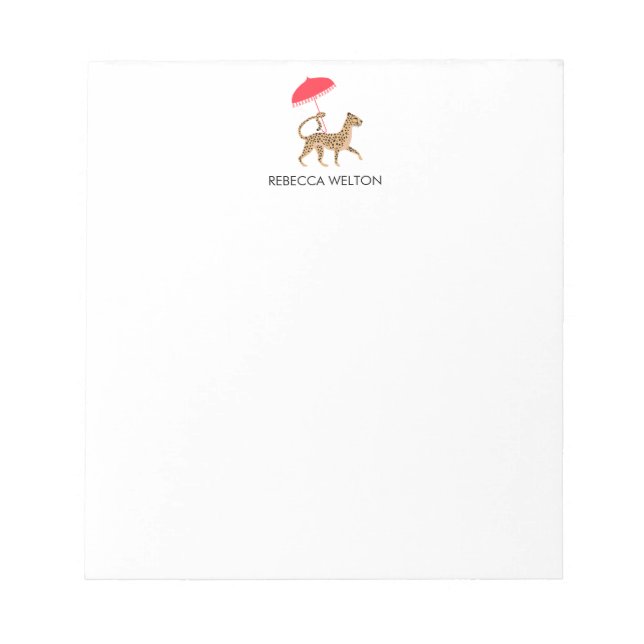 Chinoiserie Cheetah Note Pad (Front)