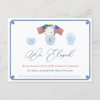 Chinoiserie Chic 4th Of July Wedding Elopement