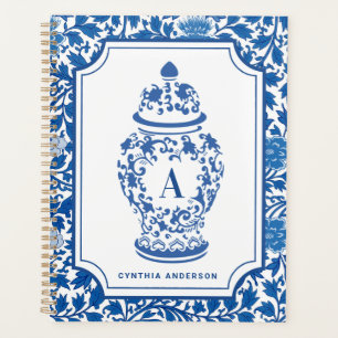 Chinoiserie Chic GingerJar Monogram Planner