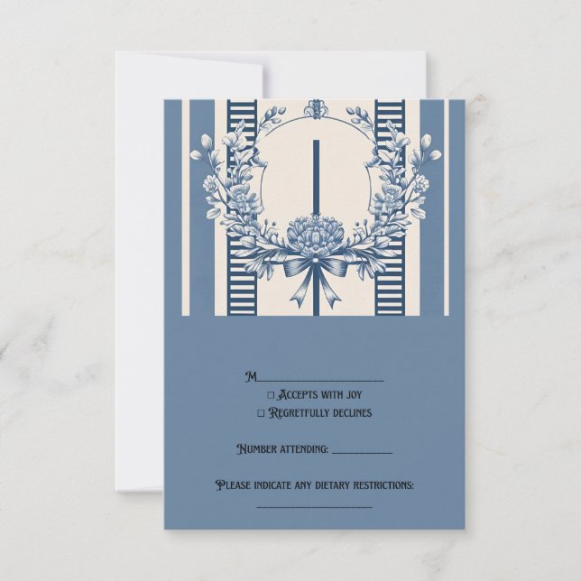 Chinoiserie Chic RSVP Cards  (Front)
