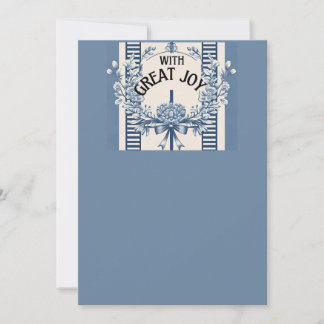 Chinoiserie Chic Wedding Invitation | Blue Floral