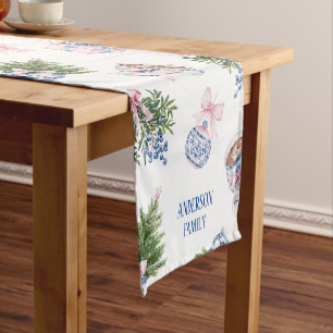 Chinoiserie Christmas Table Runner