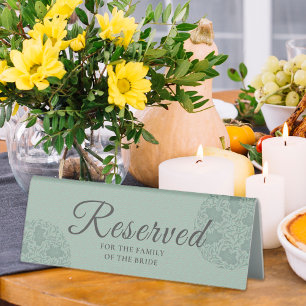 Chinoiserie Clouds Pattern Reserved Sign