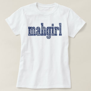 Chinoiserie Custom Back Name Mahgirl T-Shirt