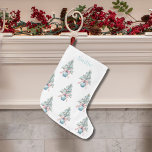 Chinoiserie Driftwood Christmas Tree Pot Large Christmas Stocking<br><div class="desc">Bring coastal elegance to your mantel this holiday season with our Chinoiserie Driftwood Christmas Tree Christmas Stocking! This unique stocking beautifully combines coastal and chinoiserie aesthetics, showcasing a watercolor pattern of a chinoiserie vase adorned with a driftwood Christmas tree. Add a personal touch by customising it with your name, creating...</div>